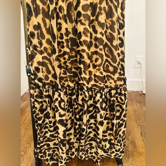 - NWT The King Kouture Leopard Printed Kimono Sleeve Maxi Dress - Picture 12 of 12
